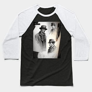 Pencil drawing. Male portrait Baseball T-Shirt